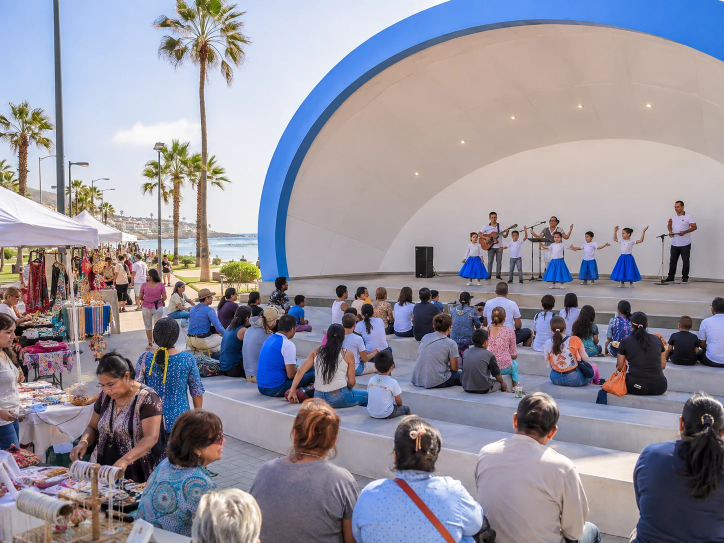 Espacio cultural y feria de emprendedores en Costanera